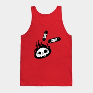 I'm ok I'm fine sarcastic skull harajuku Tank Top